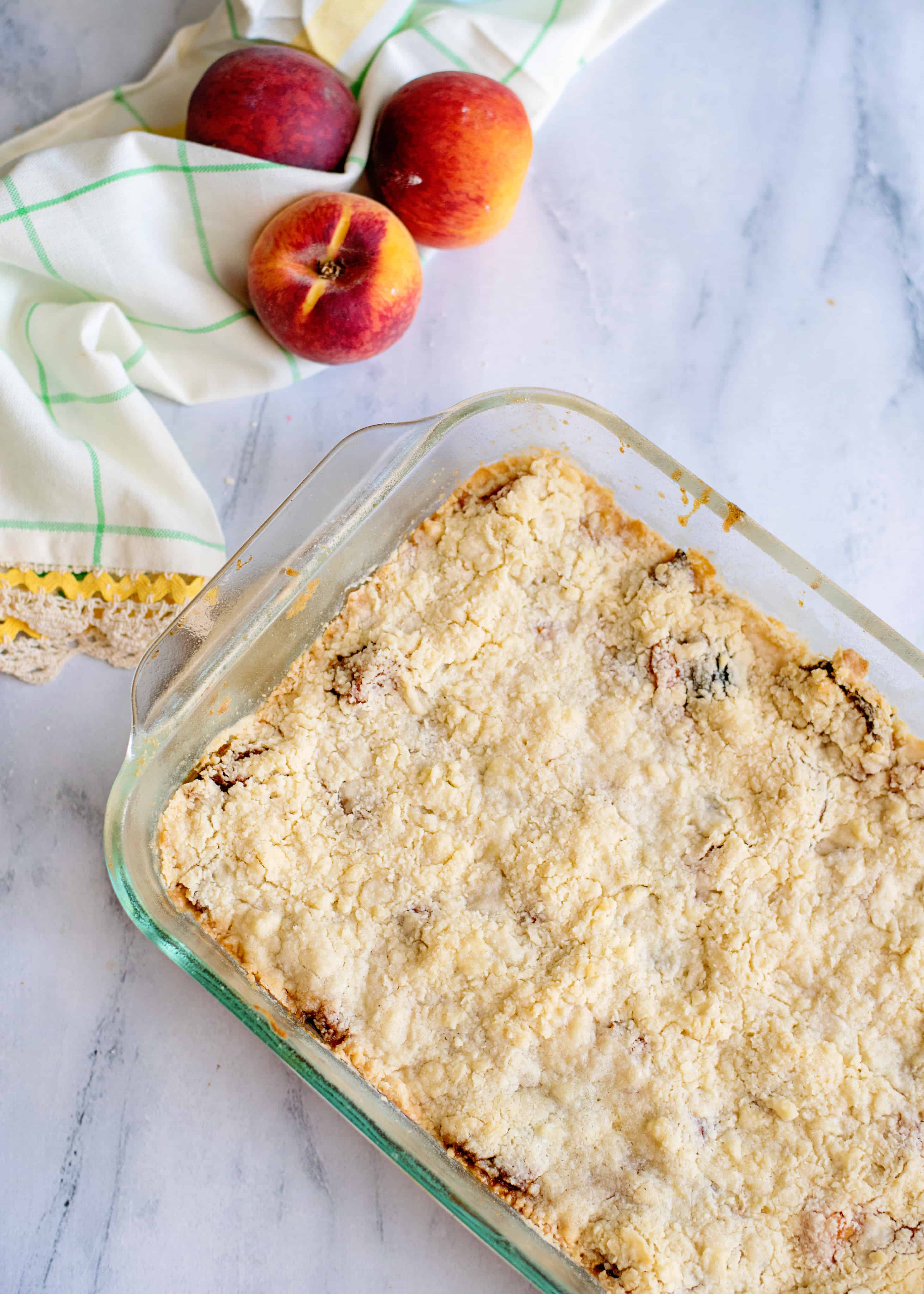 baked peach bars