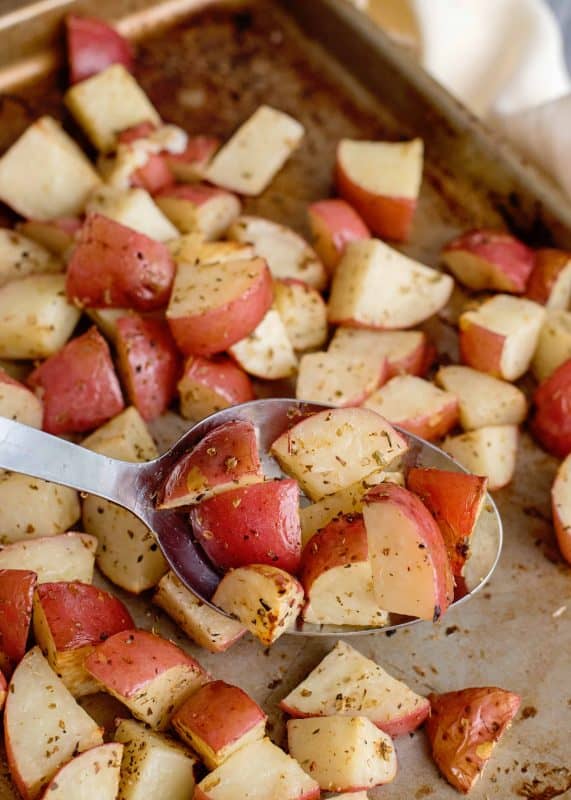 Roasted Greek potatoes