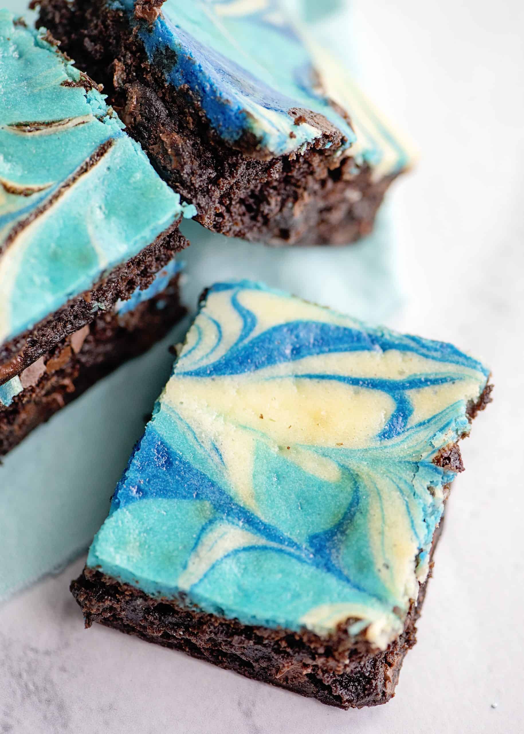 Tie Dyed Cheesecake Brownies