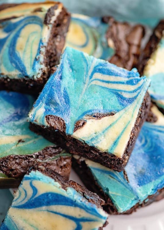 Tie Dyed Cheesecake Brownies