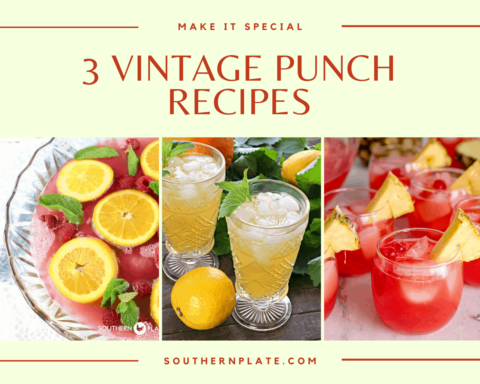 3 Vintage Punch Recipes