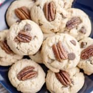 Overhead view of Butter Pecan Shortbread Chippers