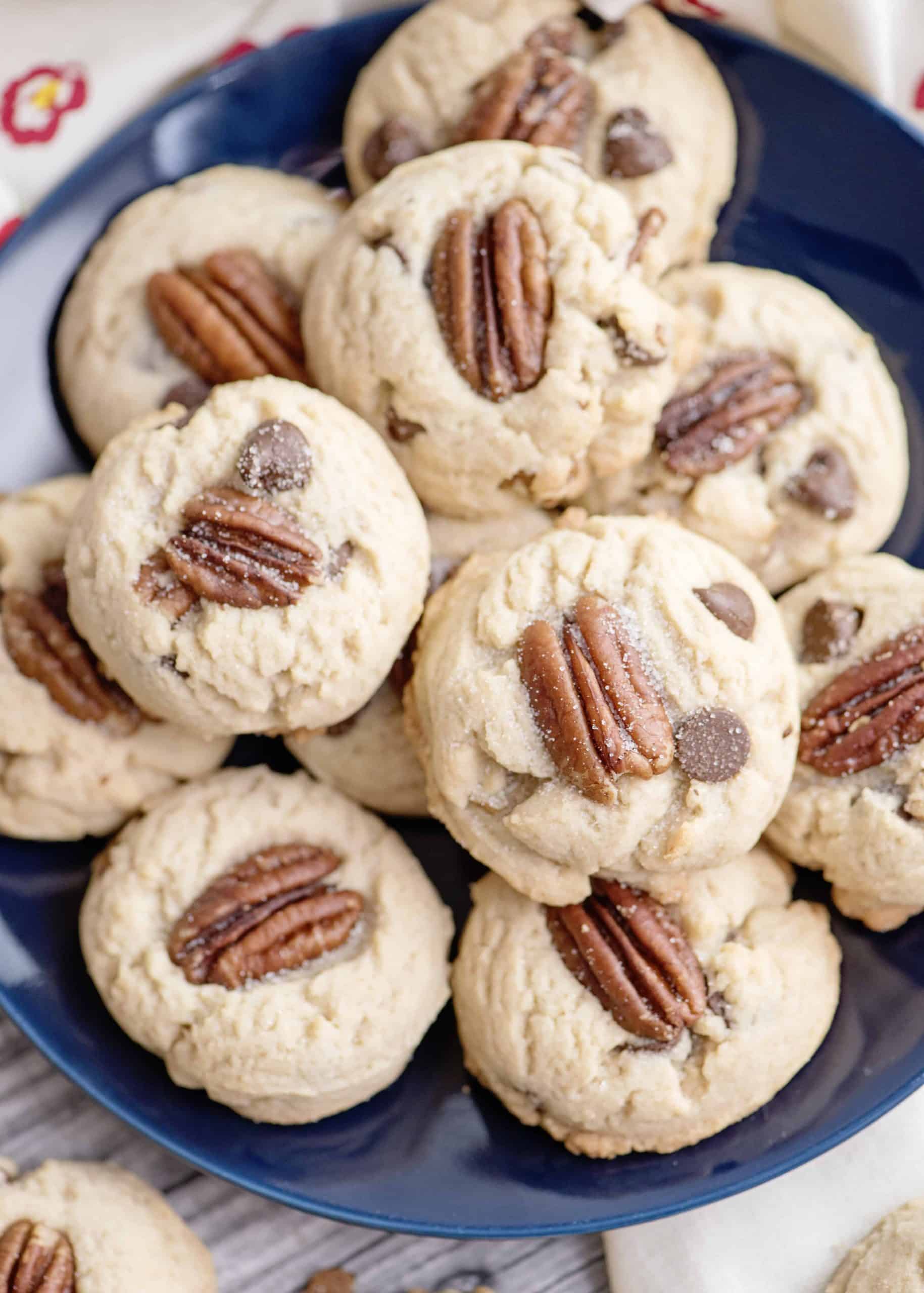 Overhead view of Butter Pecan Shortbread Chippers