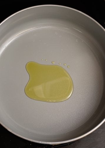 Oil added to pot