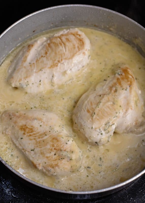 Cooked Chicken in Skillet