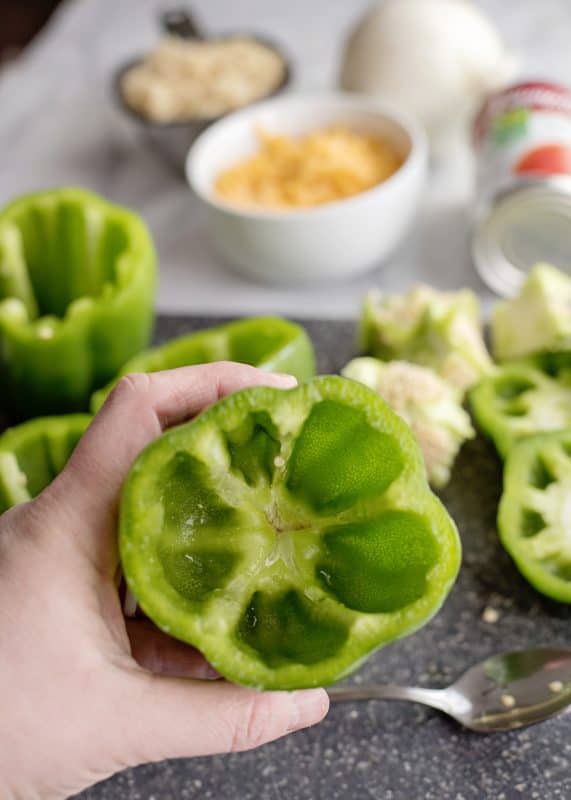 Trimming peppers