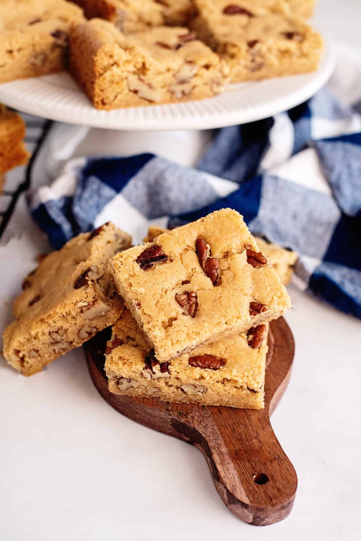 A stack of pecan chewies.