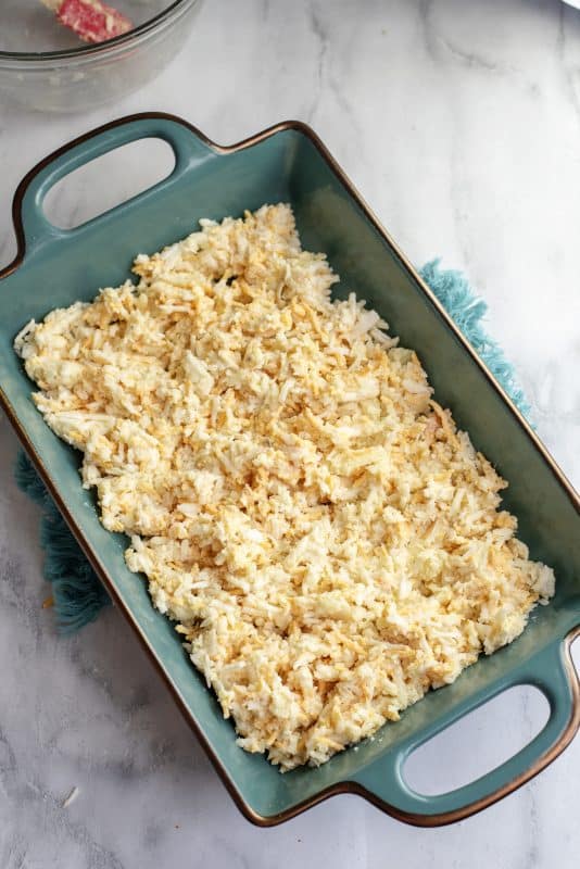 Casserole ready to be baked.