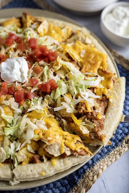 Taco Pizza With Ground Beef Recipe