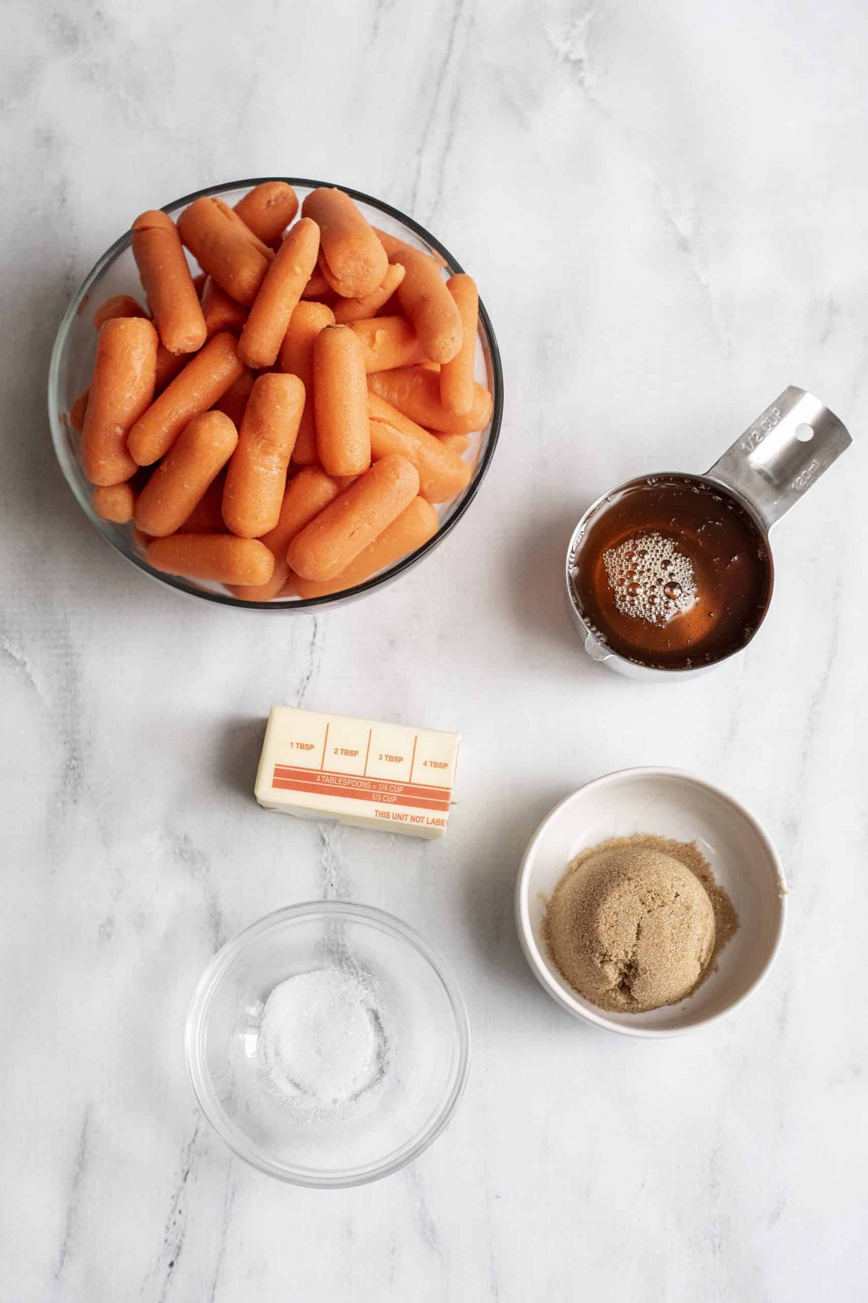 Candied carrots ingredients