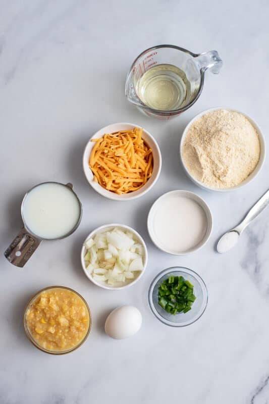 Mexican cornbread ingredients