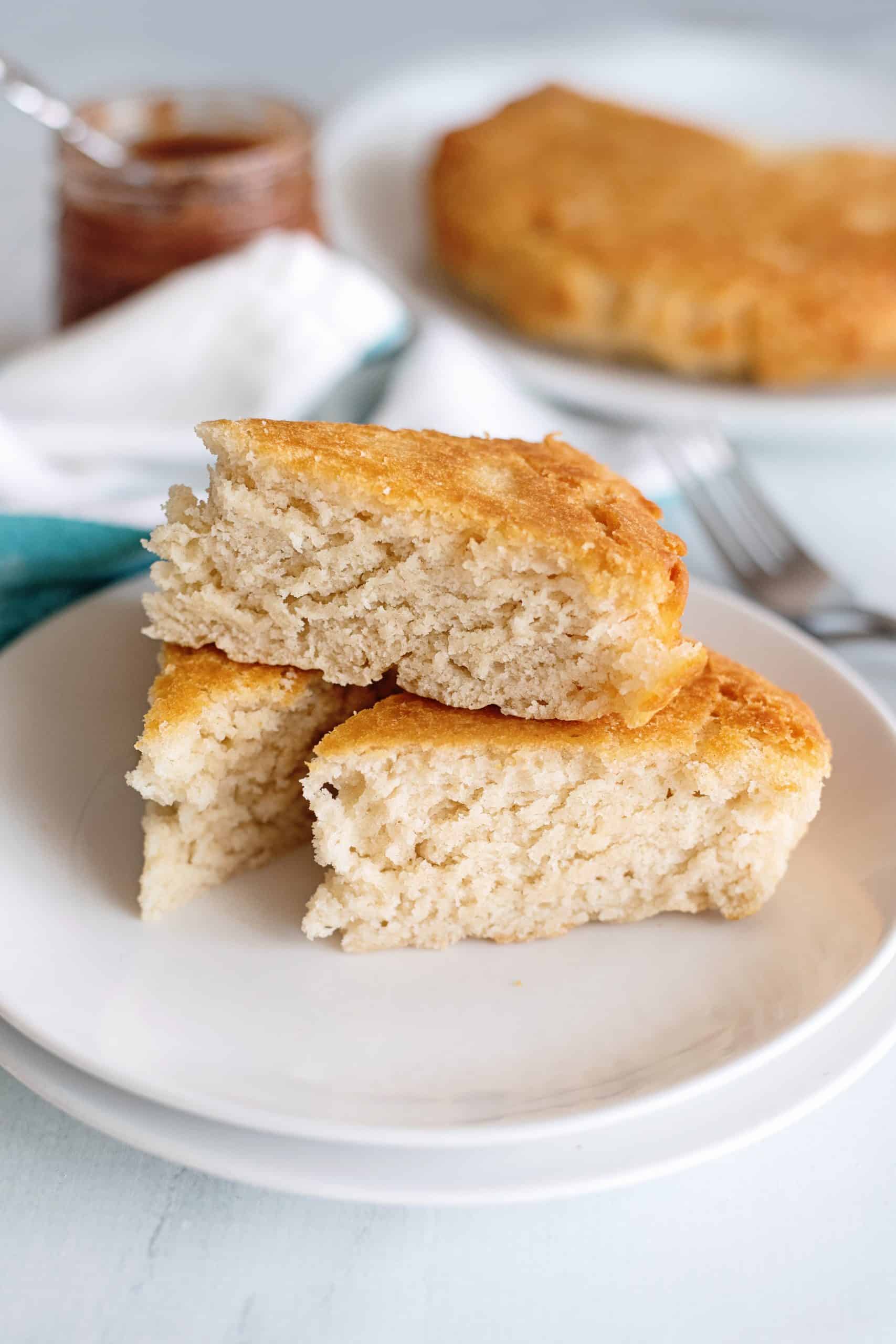 Hoe cake slices