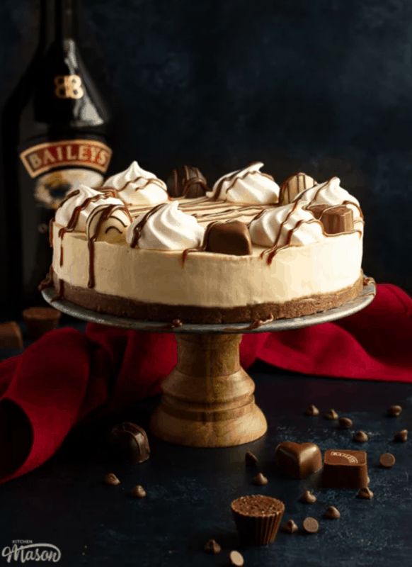 No Bake Bailey's Cheesecake