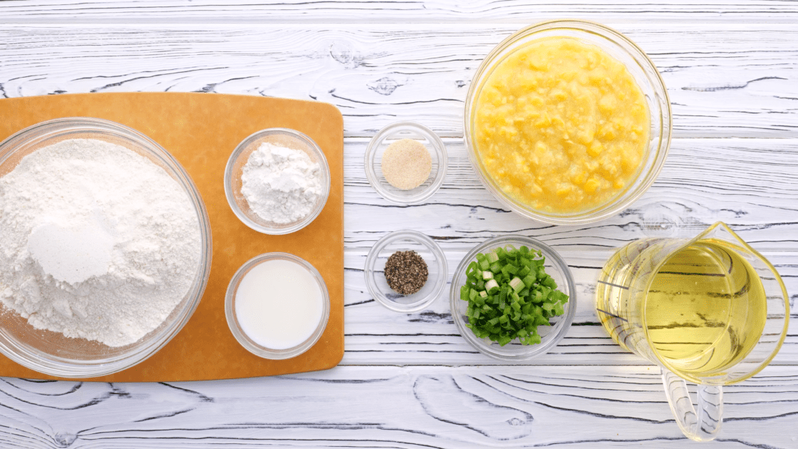 Ingredients for Hush Puppies Recipe.