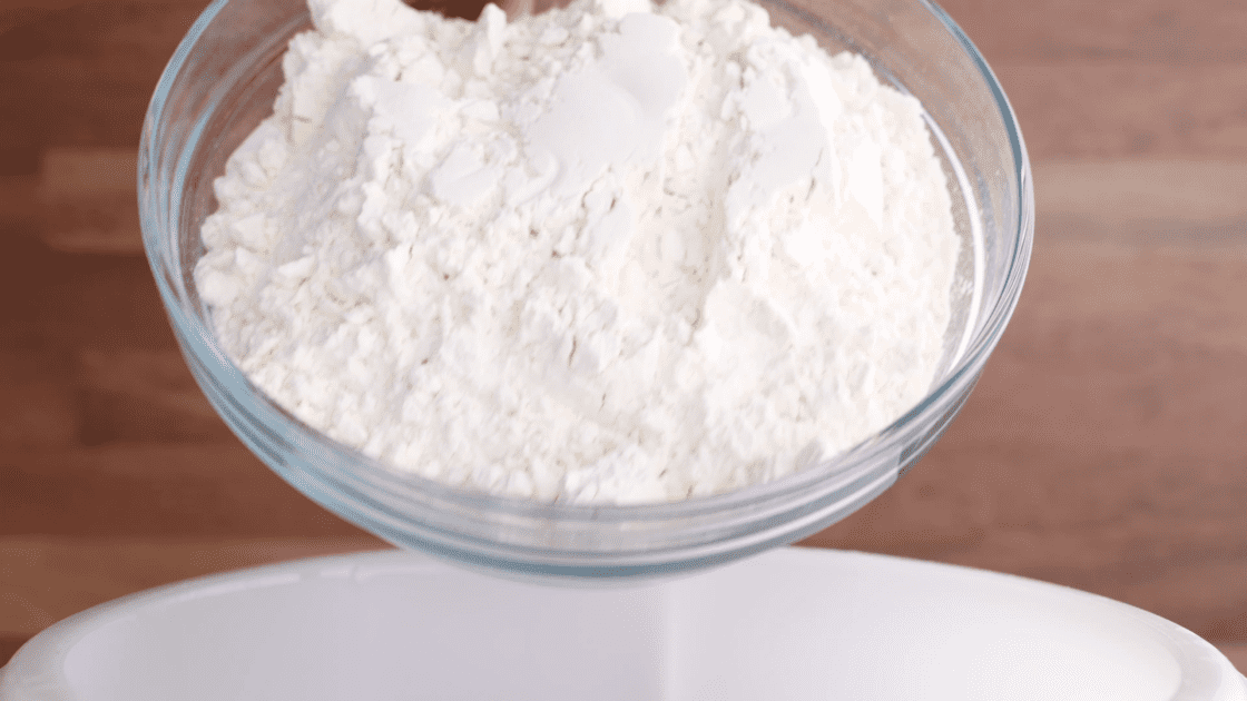 Place flour in mixing bowl.