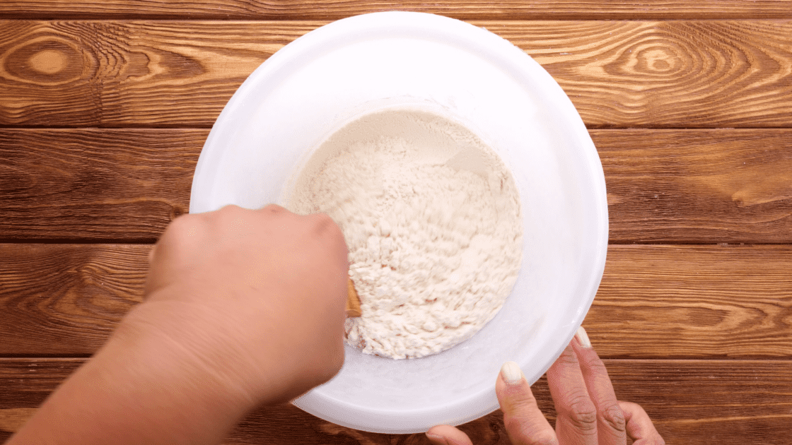 Stir together the dry ingredients.