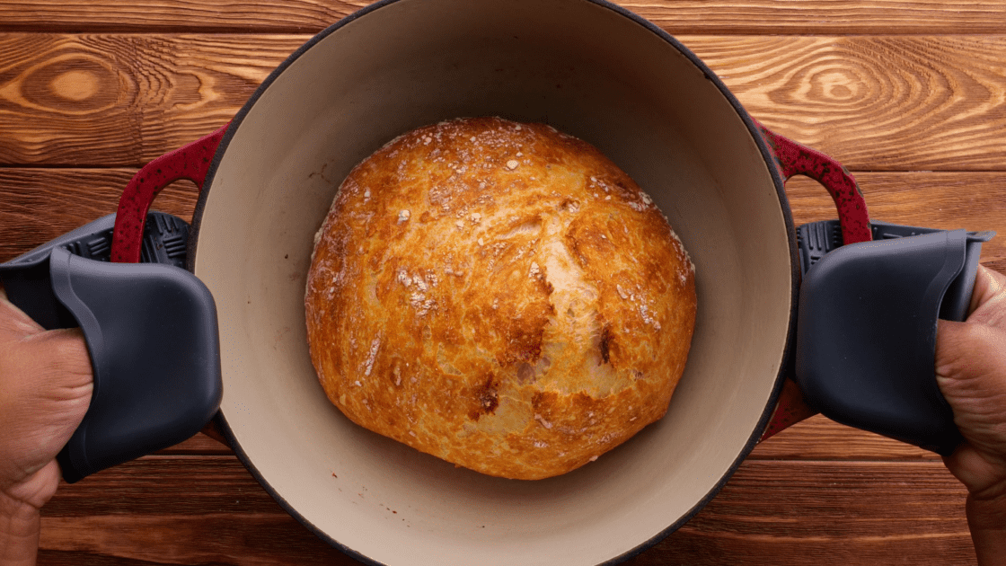 Three Cheese Bread  Easy Cast Iron Dutch Oven Recipe – Kana