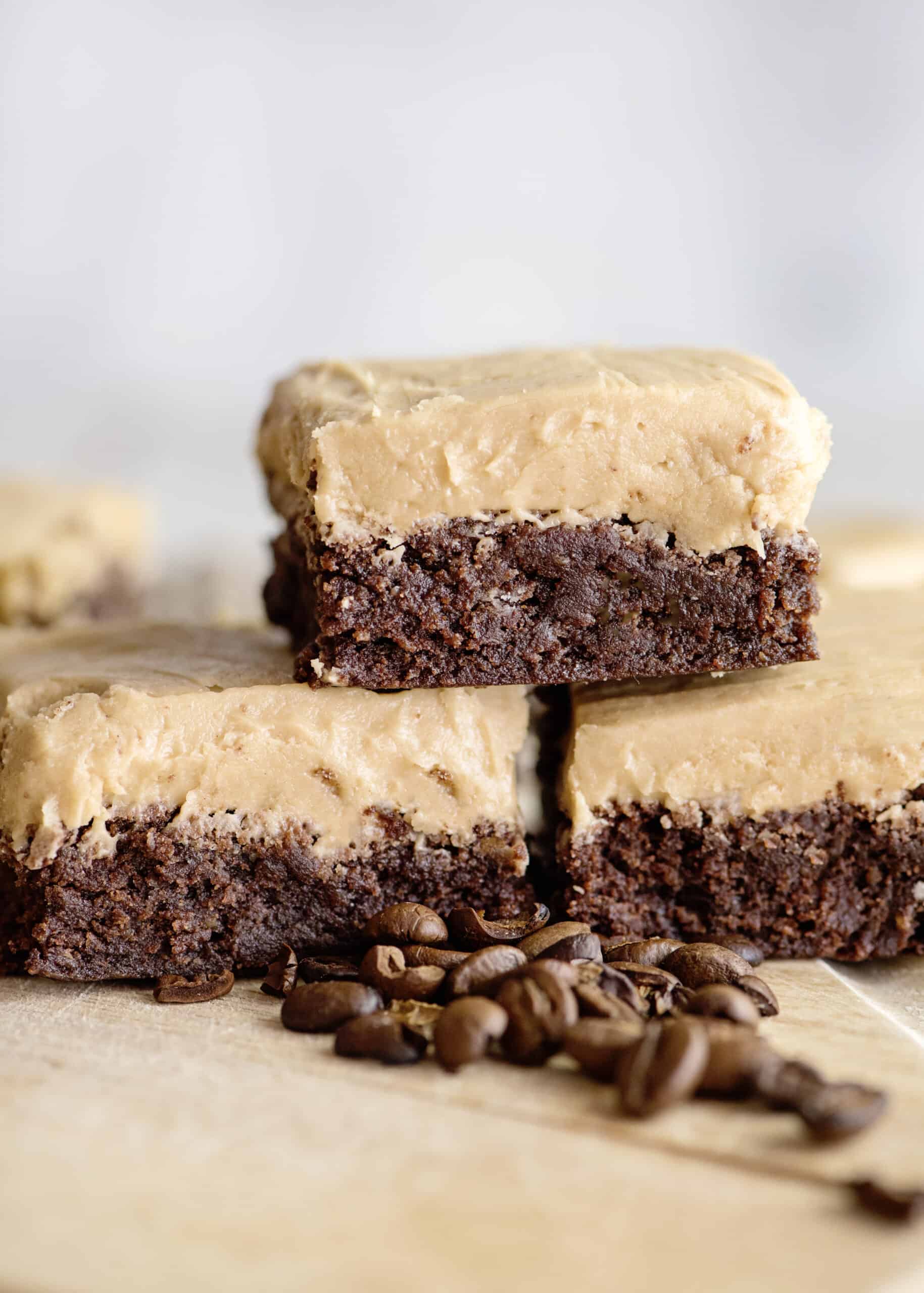 Coffee Brownies With Coffee Frosting