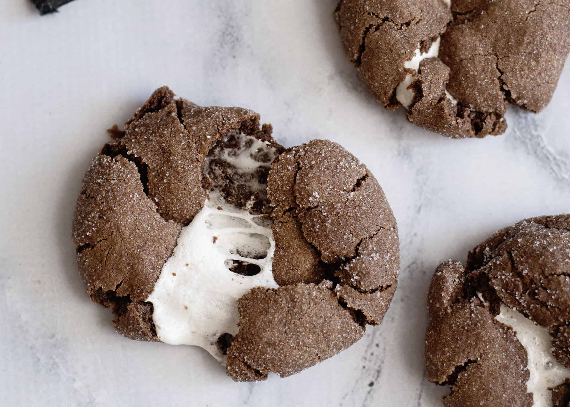 Chocolate Cookies with Marshmallow