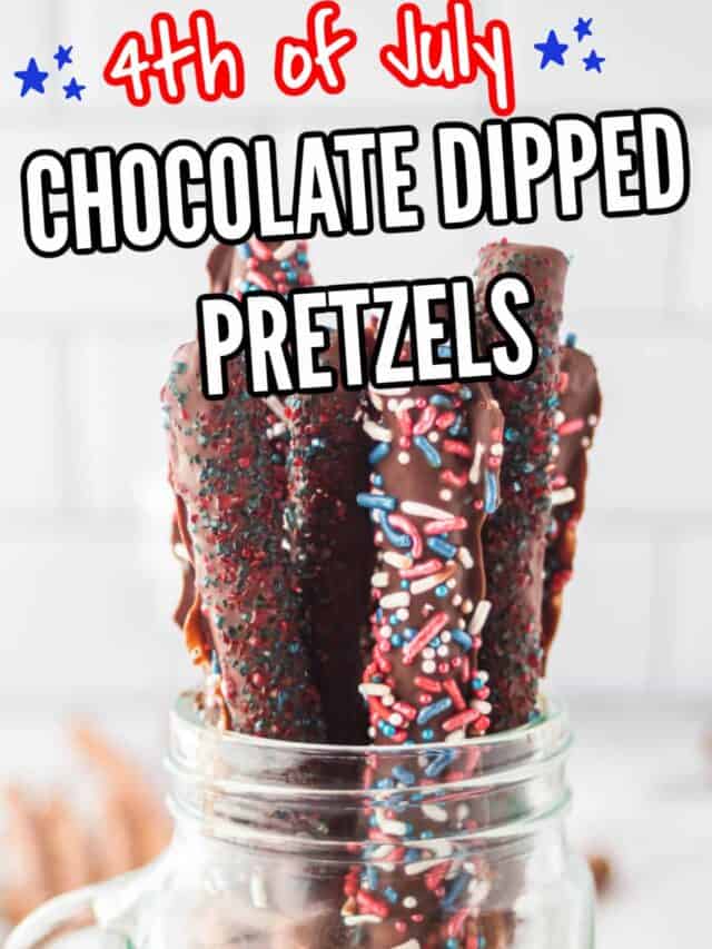 Chocolate Dipped Pretzel Rods