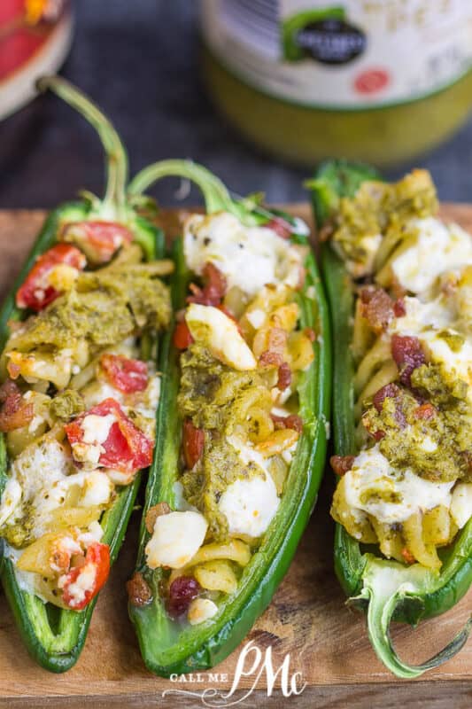 Pesto Jalapeno Poppers