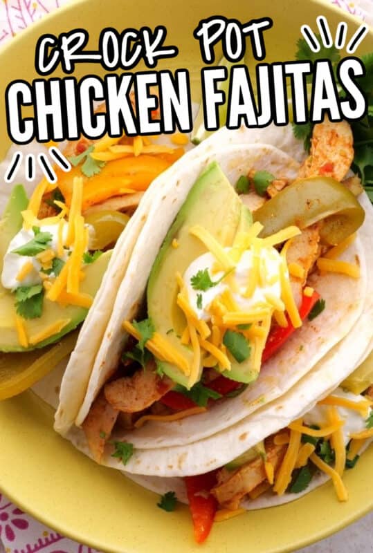 chicken fajitas on a plate
