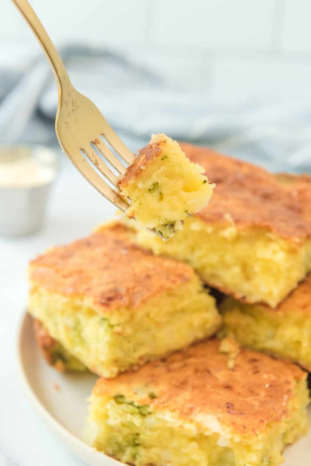 Homestyle Broccoli Cheese Cornbread Southern Plate