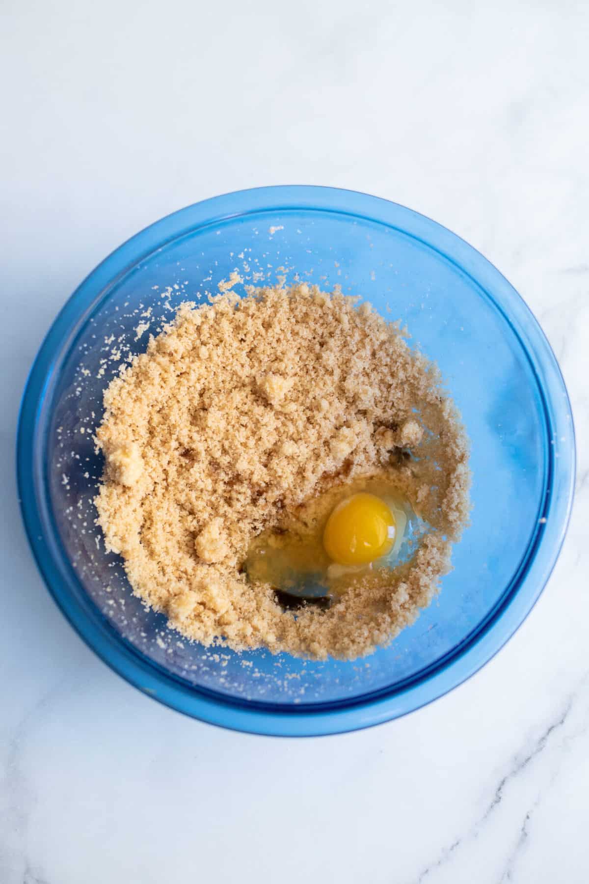 Mix wet ingredients in separate bowl.