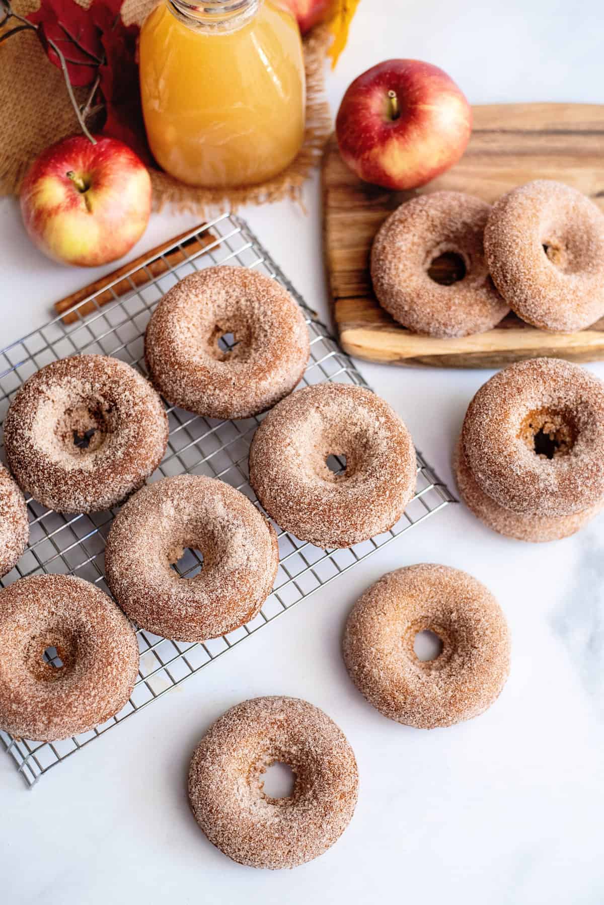 Baked apple cider donuts