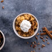 Apple crumble