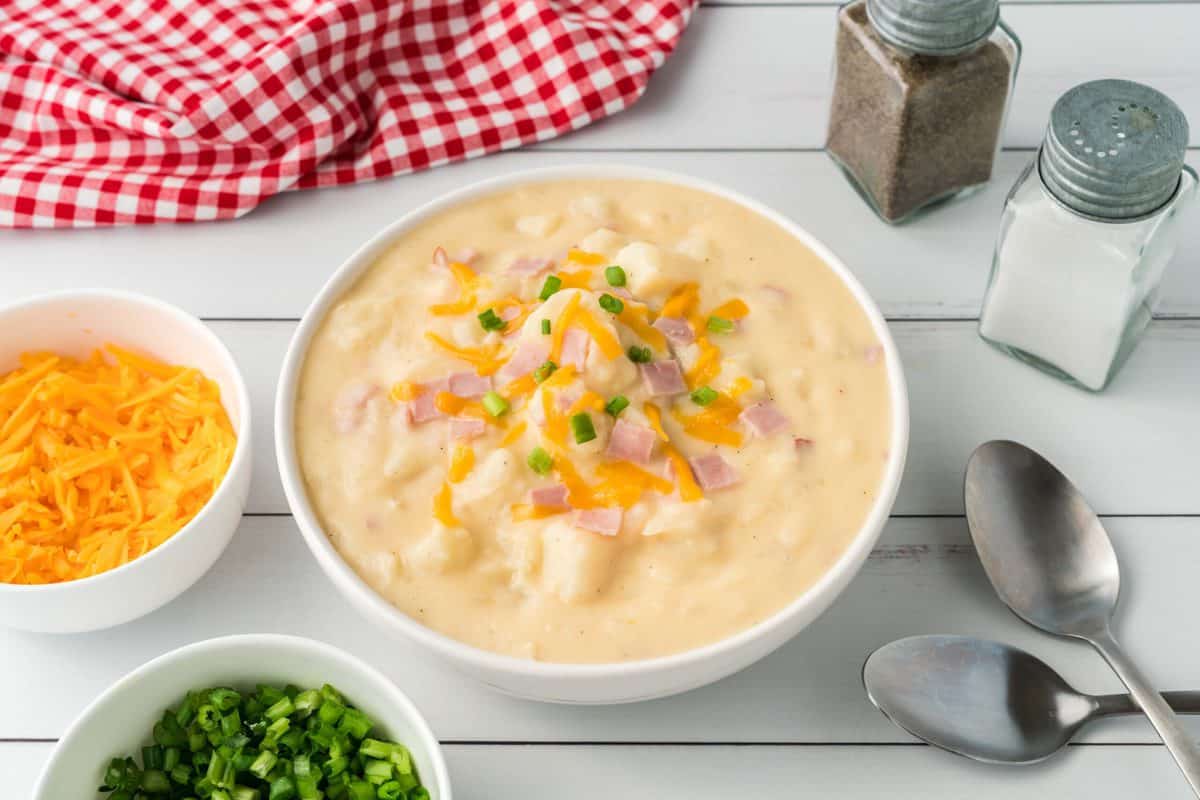 Loaded potato soup.