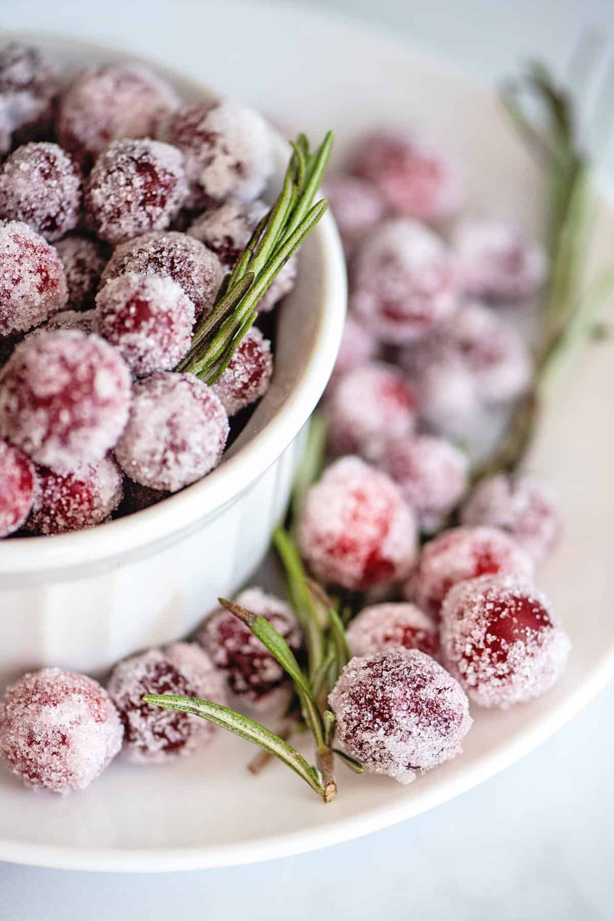 Sugared Cranberries (3 Ingredients Only)