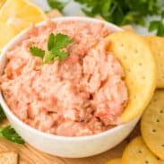 Bowl of crab dip.