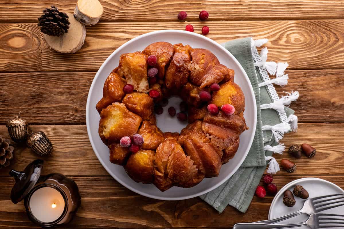 Monkey bread made with biscuits.