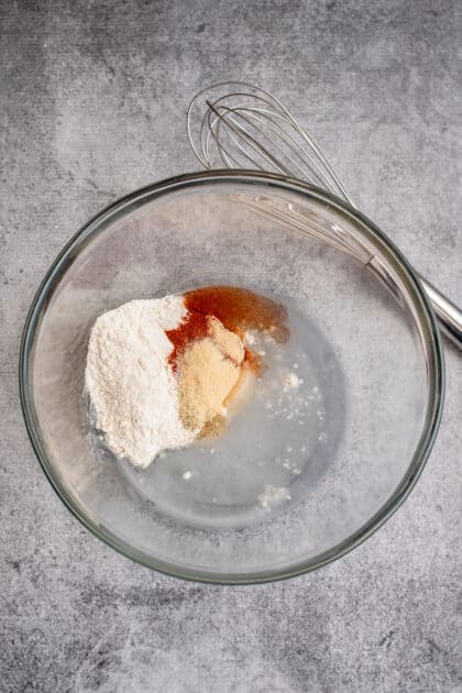 Whisk together dry ingredients in large bowl.