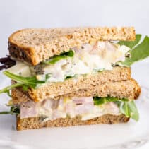Old-fashioned ham salad sandwich.