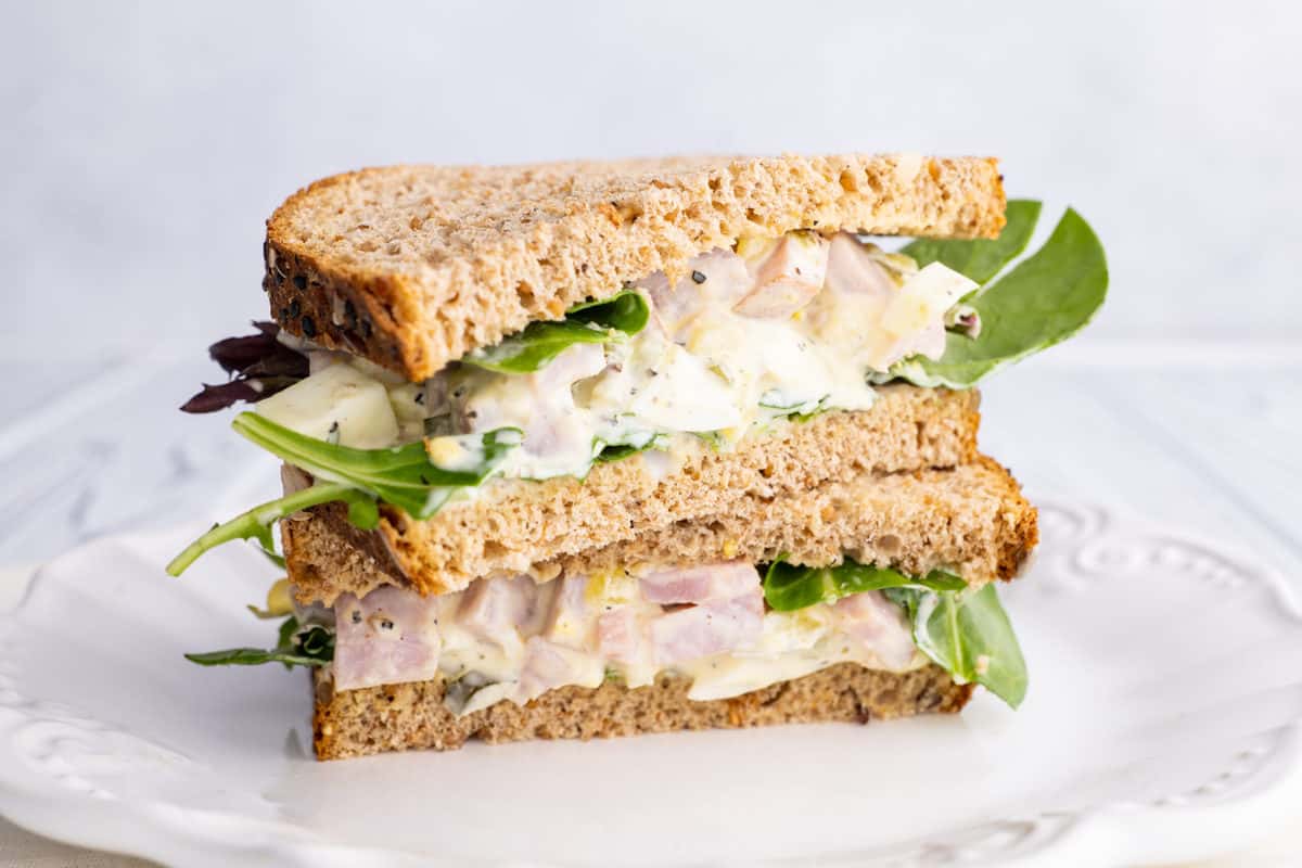 Old-fashioned ham salad sandwich.