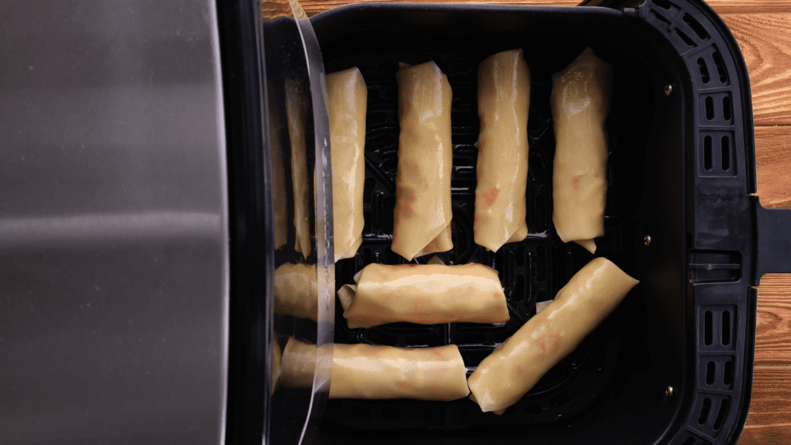 Place pizza rolls, not touching, in the airfryer.