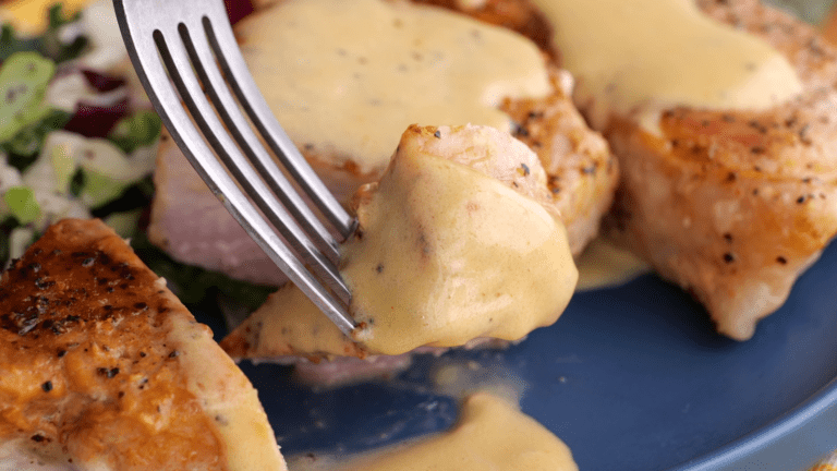 Pan-Seared Pork Chops with Velvet Cream Sauce