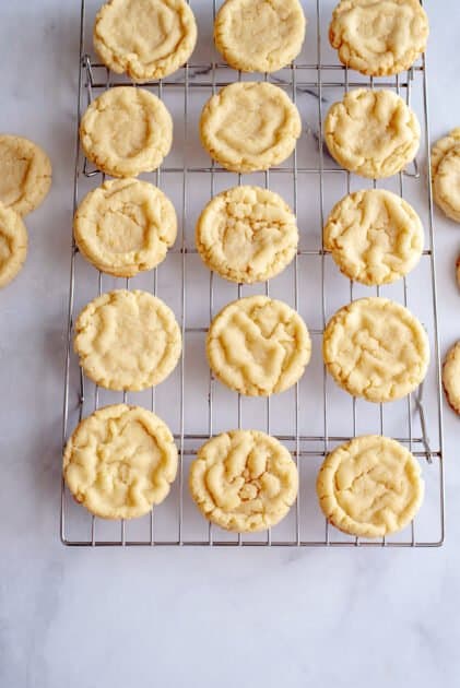 Place cookies on wire rack until cooled.