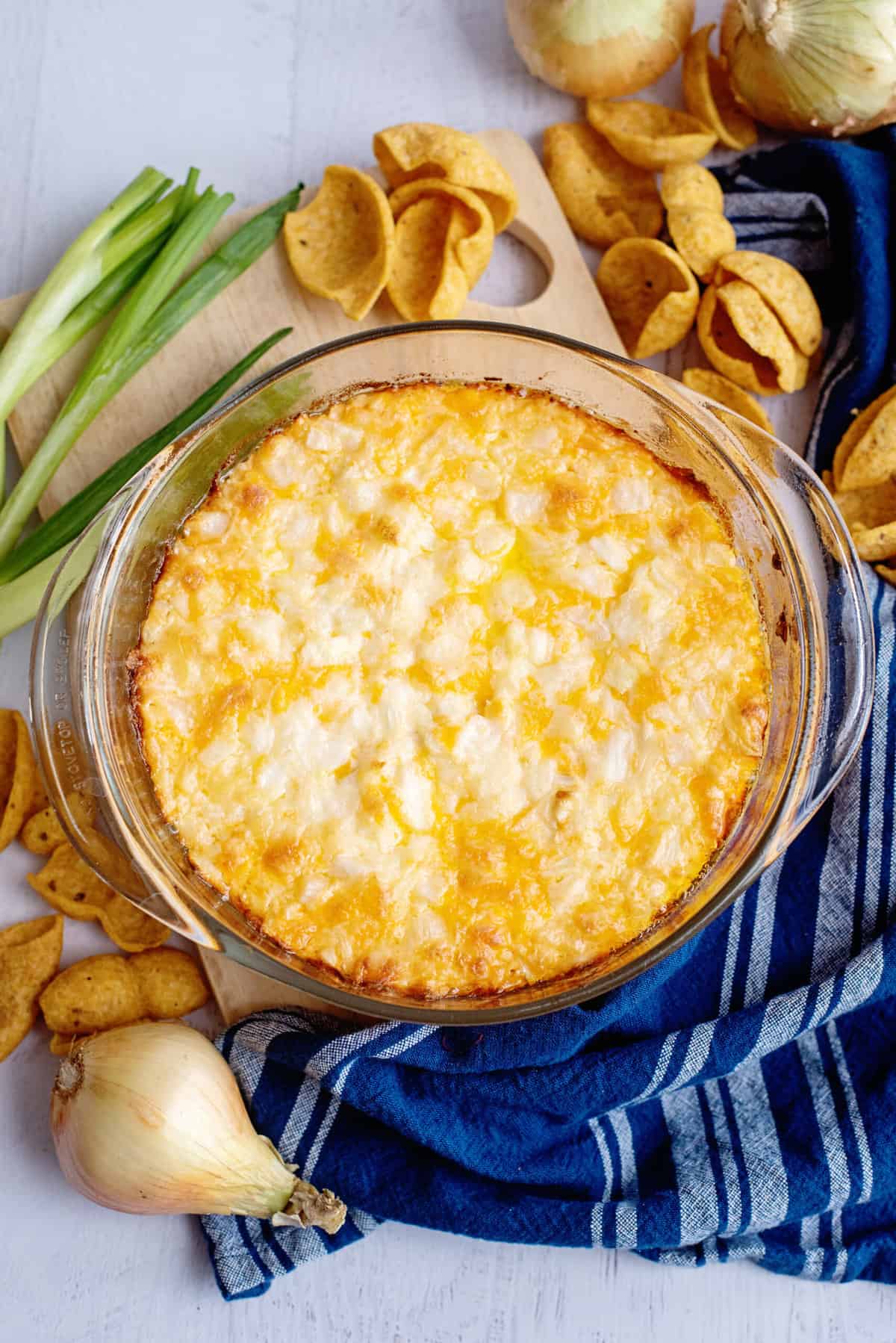 Baked onion dip.