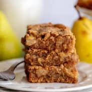 chewy pear bars