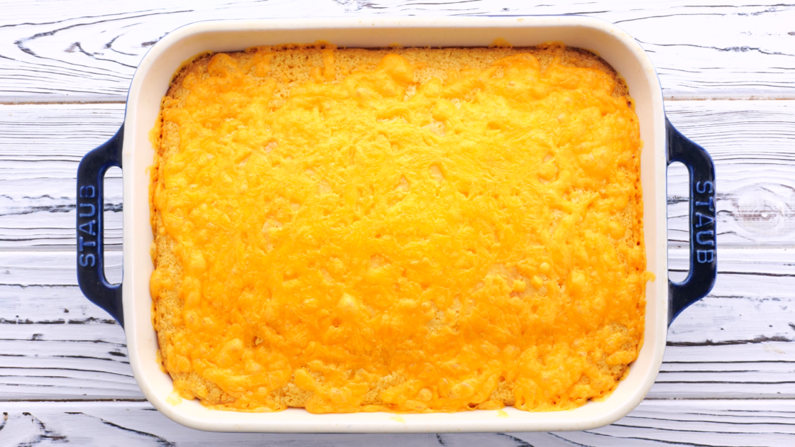 Baked Jiffy corn casserole.