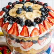 creamy dreamy fruit trifle