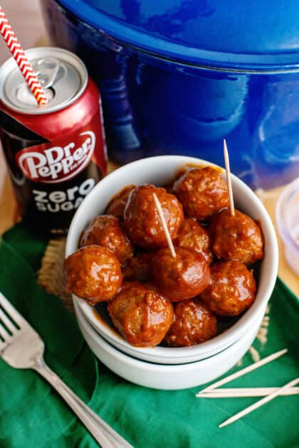 Dr. Pepper Meatballs