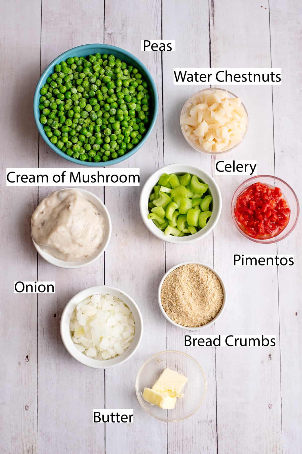 green pea casserole ingredients