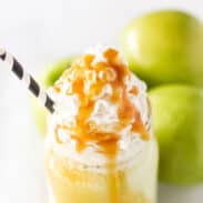 Caramel apple milkshake