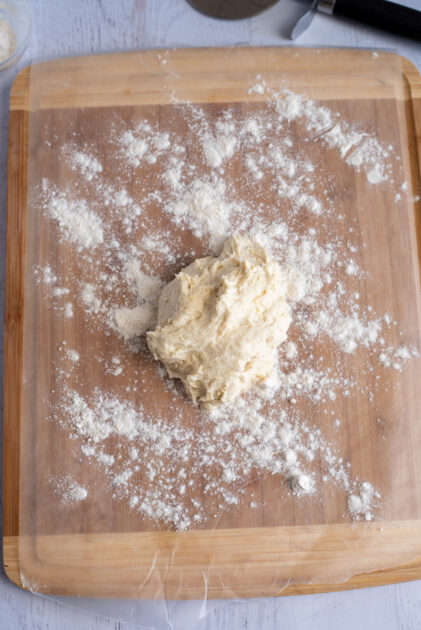 Turn out dough onto a floured surface.