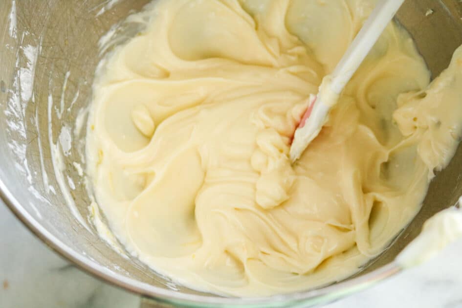 Mix cream cheese icing ingredients together.