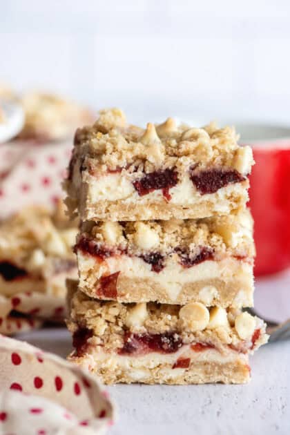 cranberry cheesecake bars